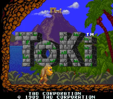 Toki (bootleg) screen shot title